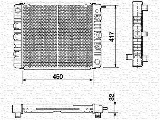MAGNETI MARELLI Radiators, Motora dzesēšanas sistēma 350213664000